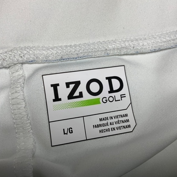 Izod Golf Ruffle Hem Skort with Side Pockets Easy Care Polyester Stretch US Sz L - Picture 5 of 11
